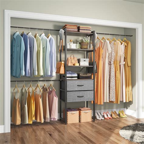 closet racks amazon|storage rack for bedroom closet.